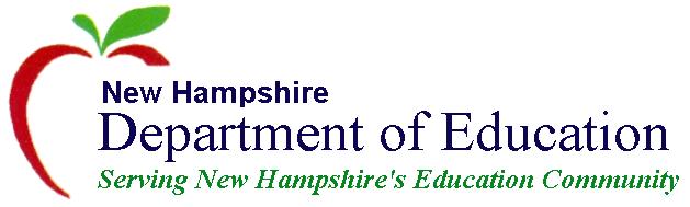 New Hampshire Department of Education logo with apple